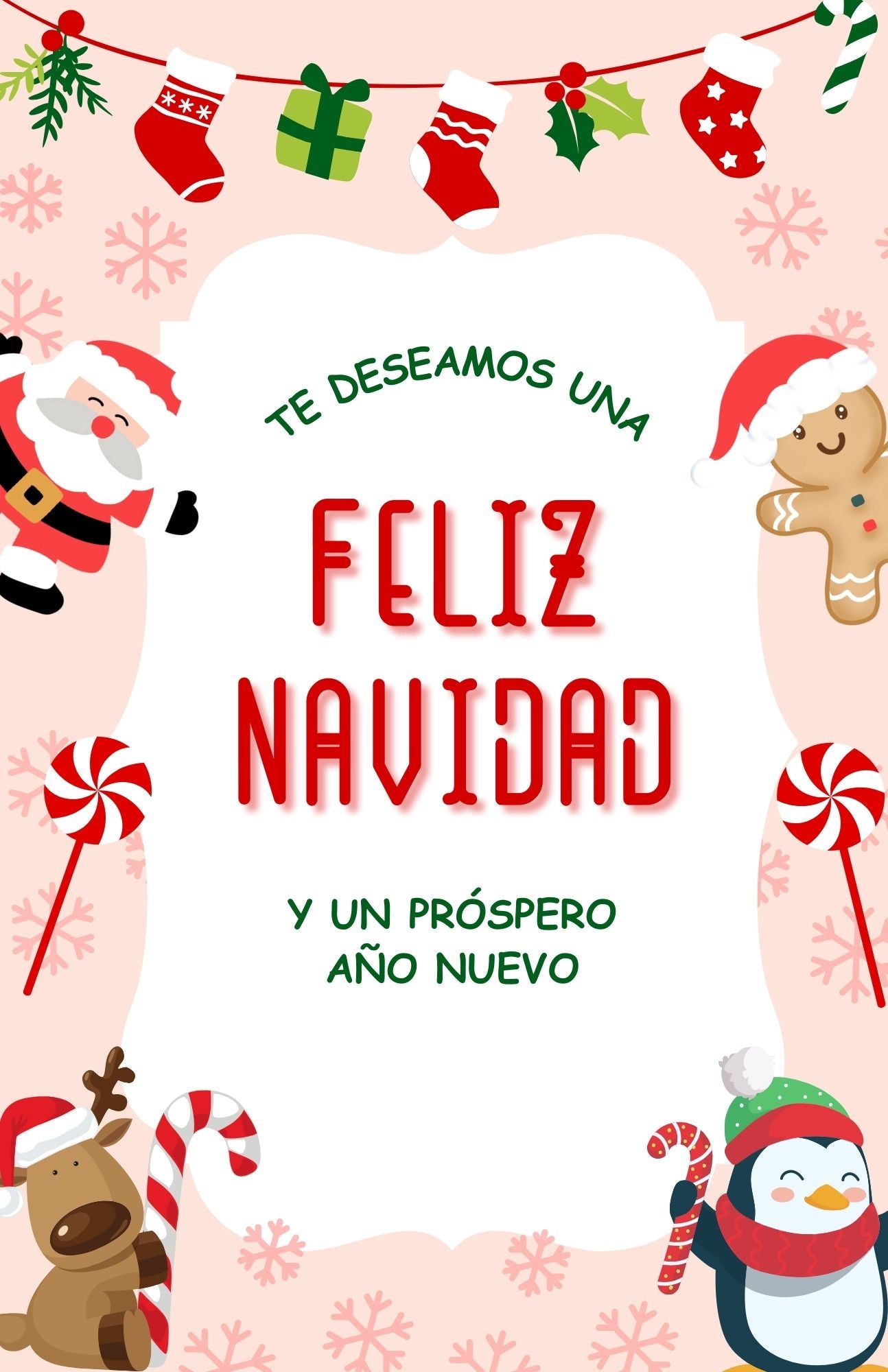 Tarjeta de Feliz Navidad