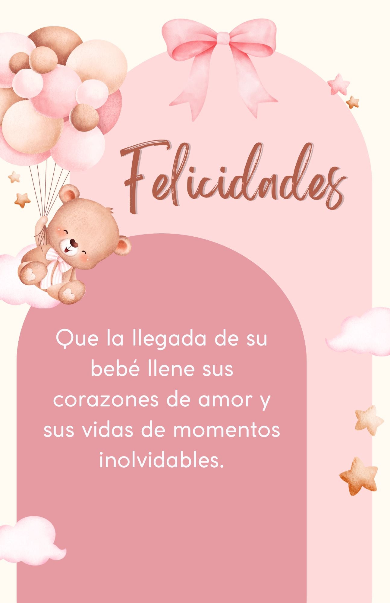 Tarjeta de alegría por el nacimiento de un bebé