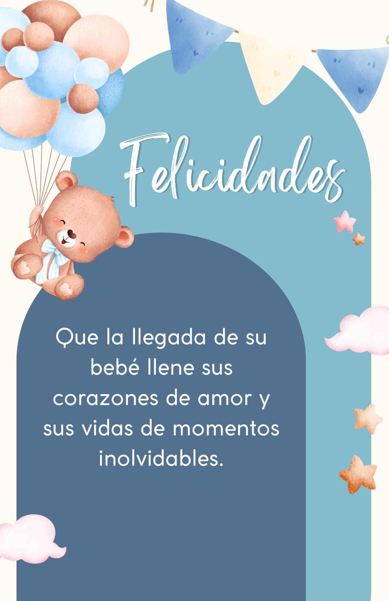 Tarjeta de alegría por el nacimiento de un bebé