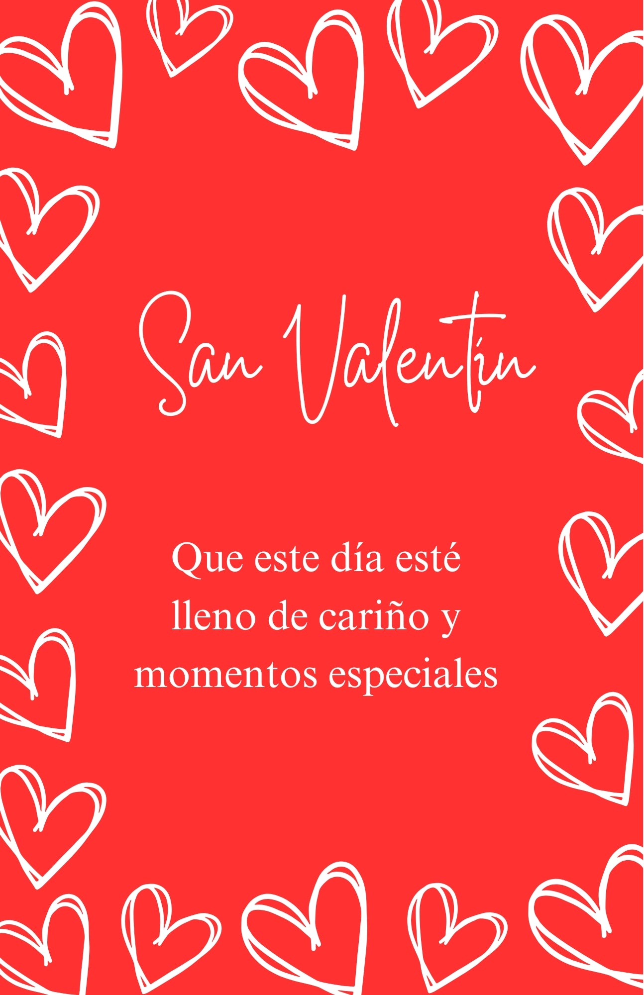 Tarjeta del día de San Valentín