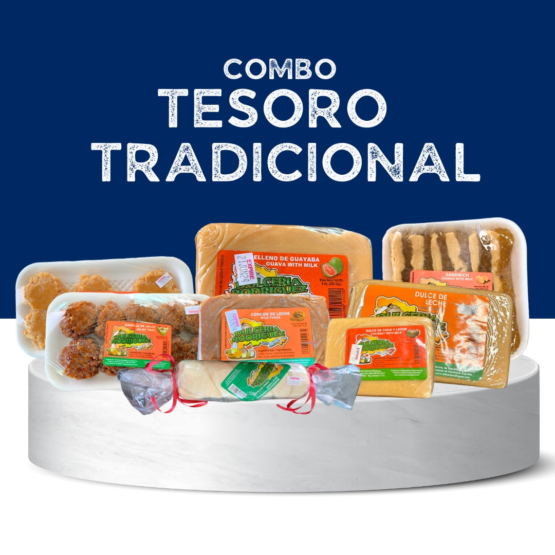 Dulcería Rodriguez Tesoro Tradicional Pack - 8 units of traditional dominican desserts