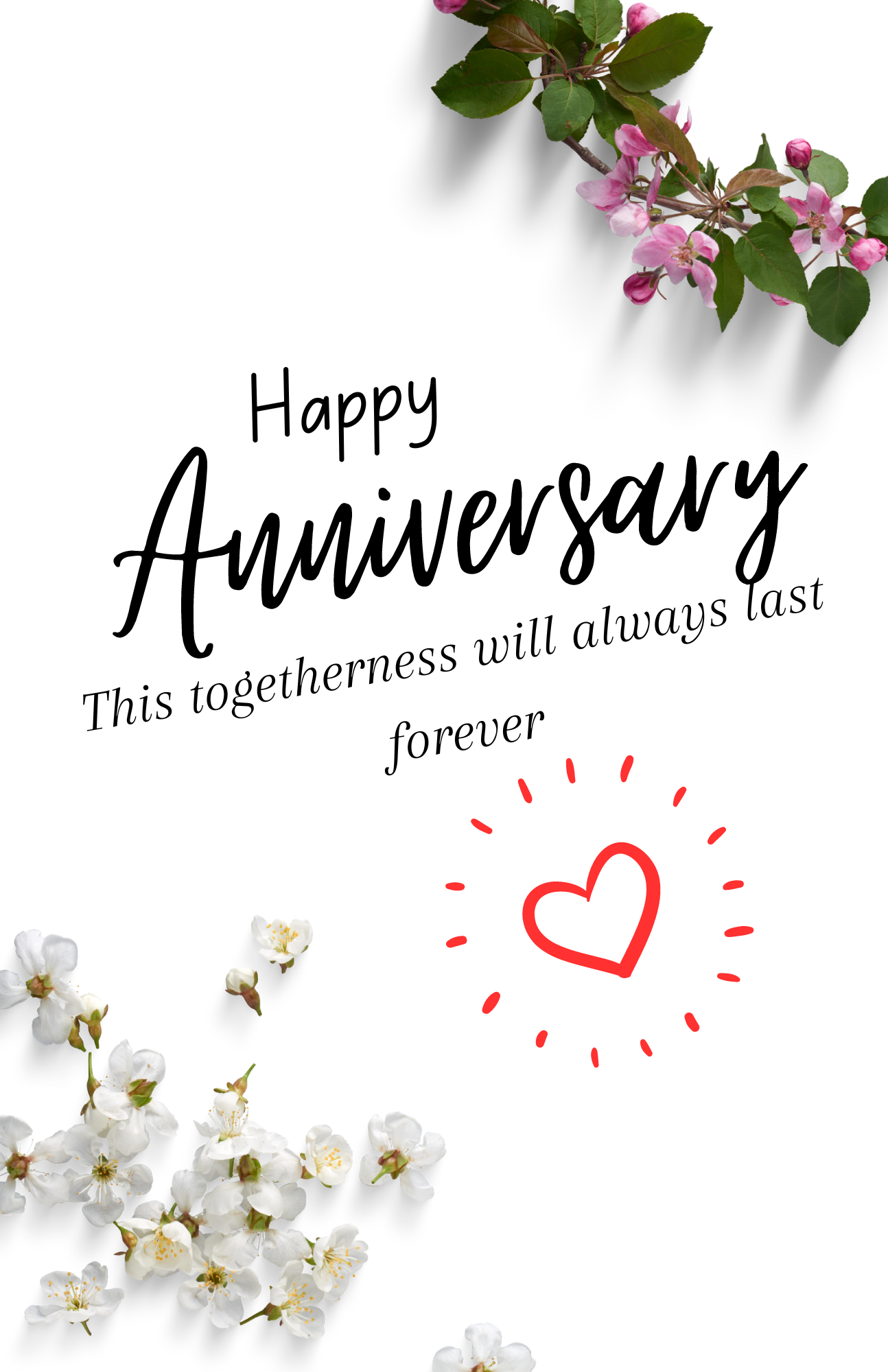 Tarjeta de amor de aniversario