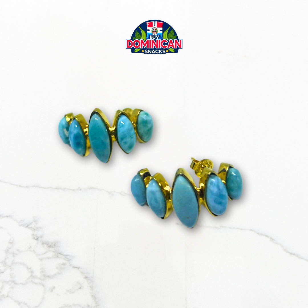 Pendientes de plata bañados en oro Symbiosis