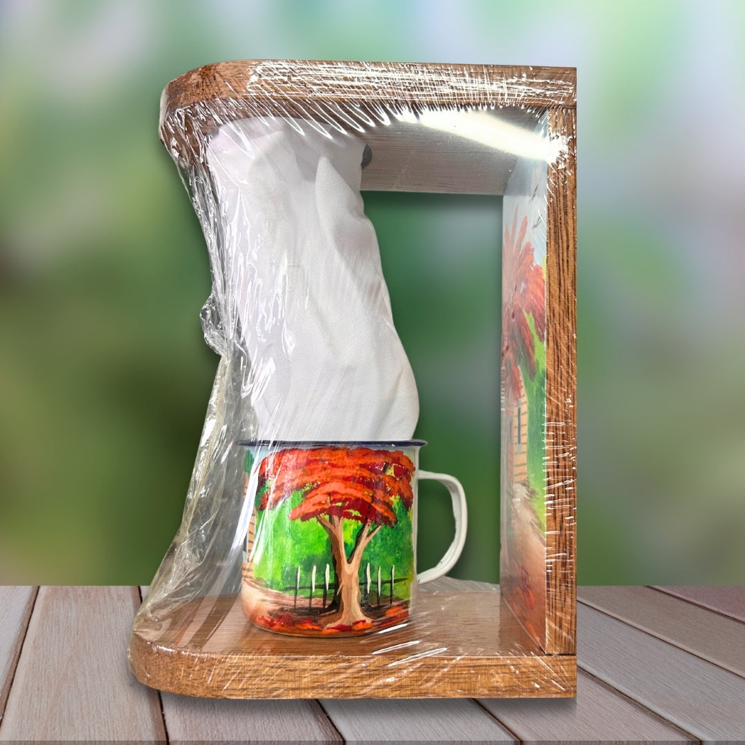 Dominican Coffee Dripper with Matching Mug
