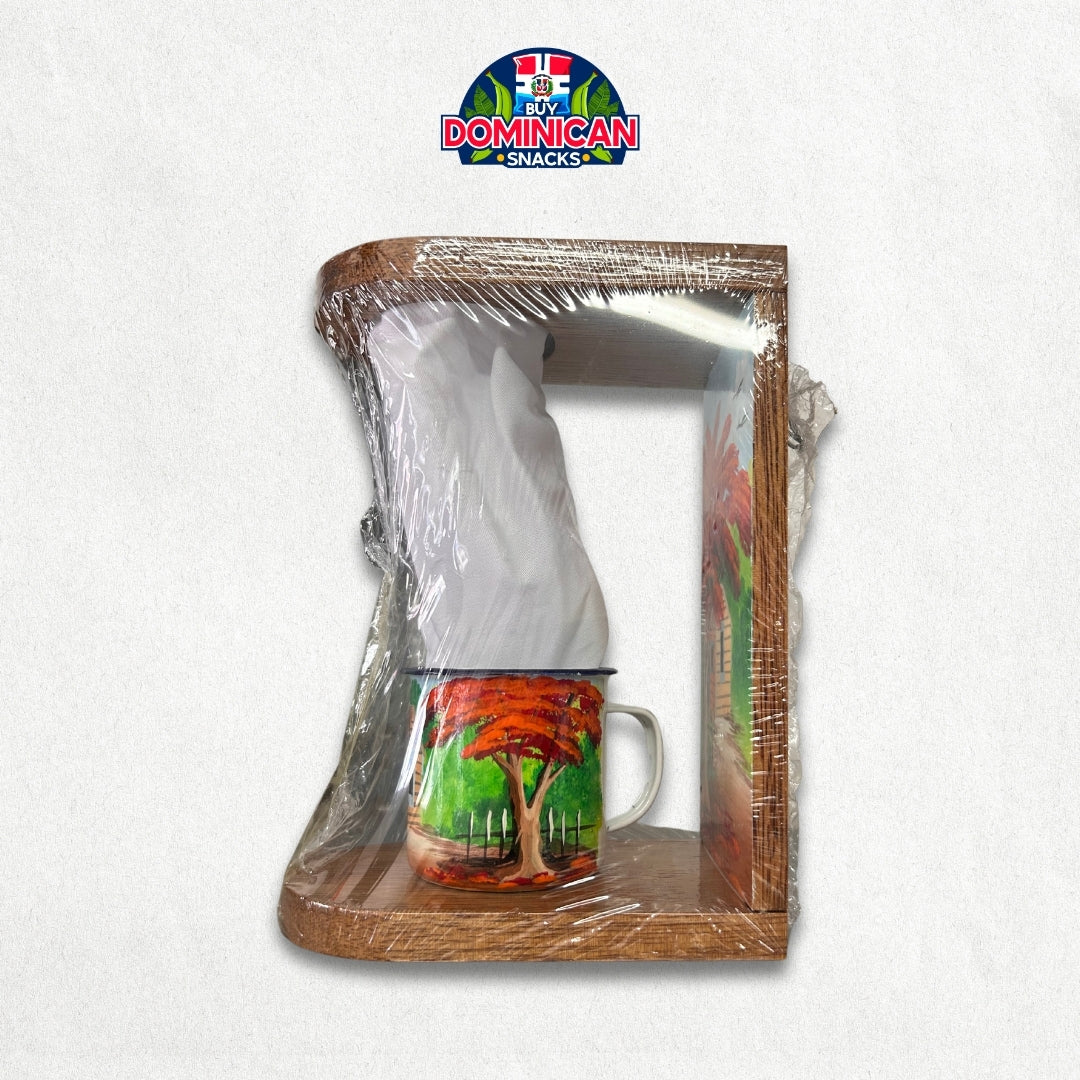 Dominican Coffee Dripper with Matching Mug