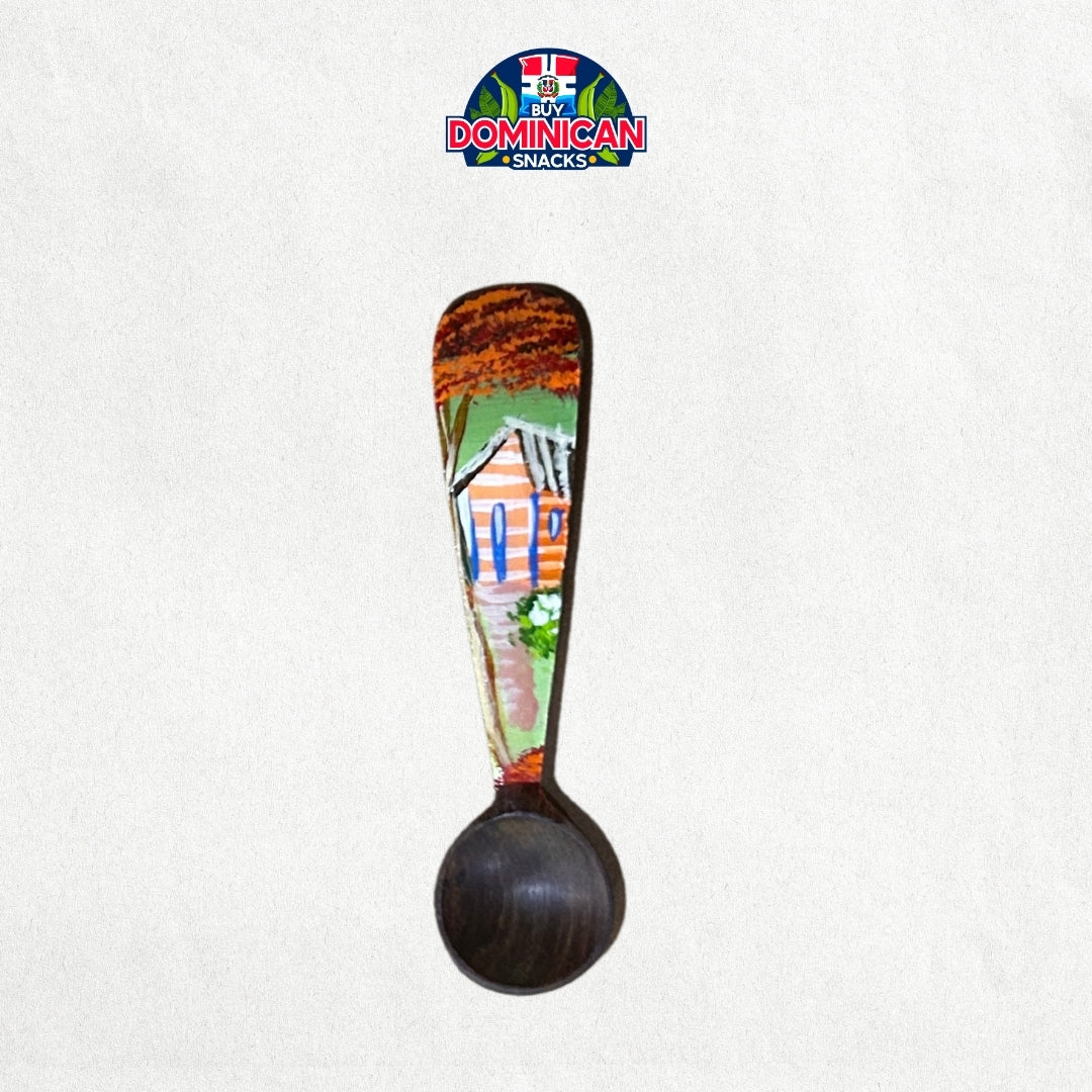 Themed Spoons – Handcrafted with Designs of Tropical Flowers, Beaches and Traditional Dominican Houses