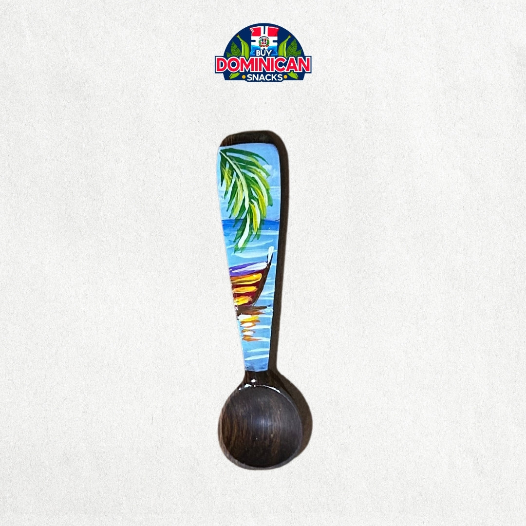 Themed Spoons – Handcrafted with Designs of Tropical Flowers, Beaches and Traditional Dominican Houses