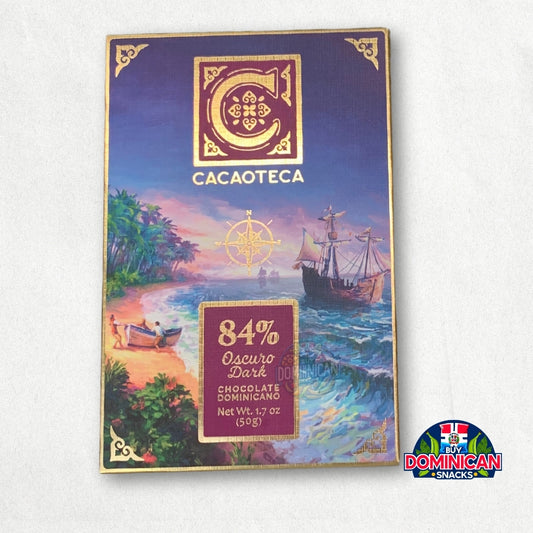 Cacaoteca Arka Dark 84%- 50g of premium Dominican dark chocolate