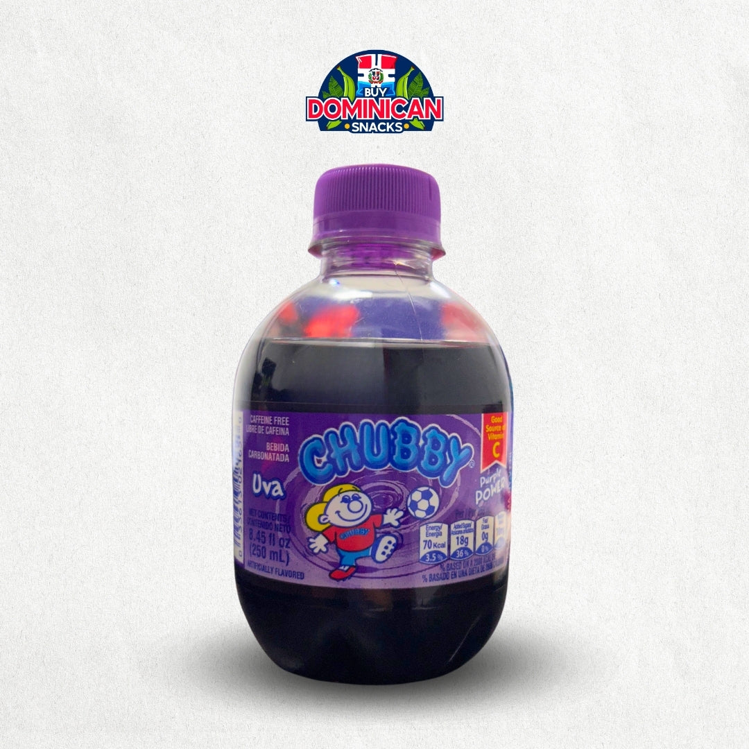 Chubby Flavored Soda Grape, Strawberry, and Blueberry -250ml