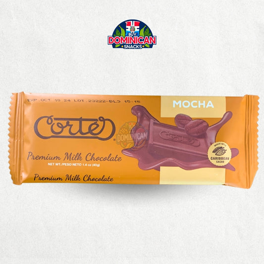 Cortes Premium Chocolate con Leche Mocha 40g - Cacao Caribeño - Candy Bar Dominicana