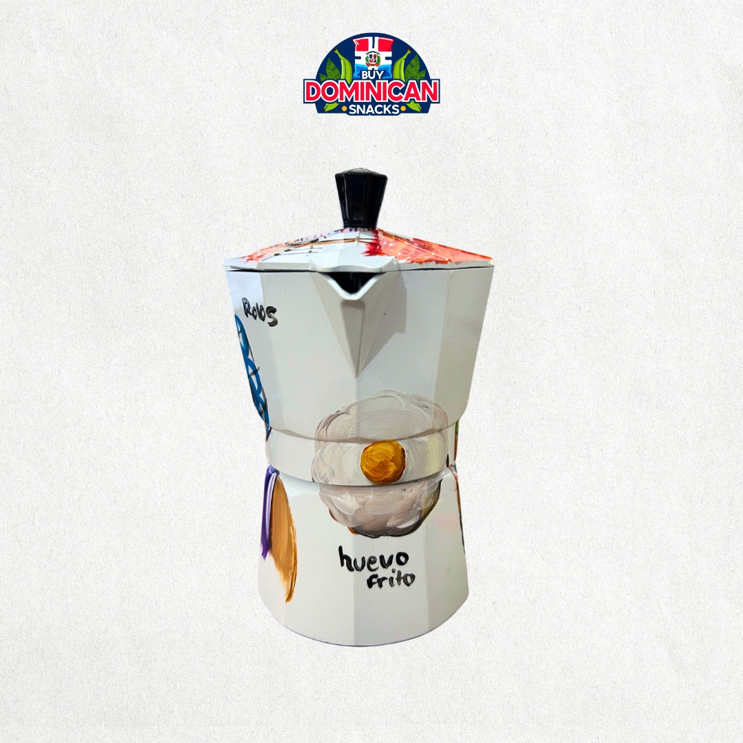 Cafetera de diseño icónico dominicano - 6 tazas
