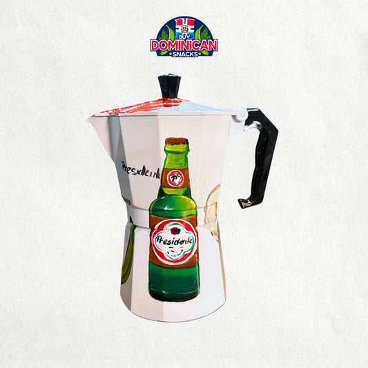 Cafetera de diseño icónico dominicano - 6 tazas