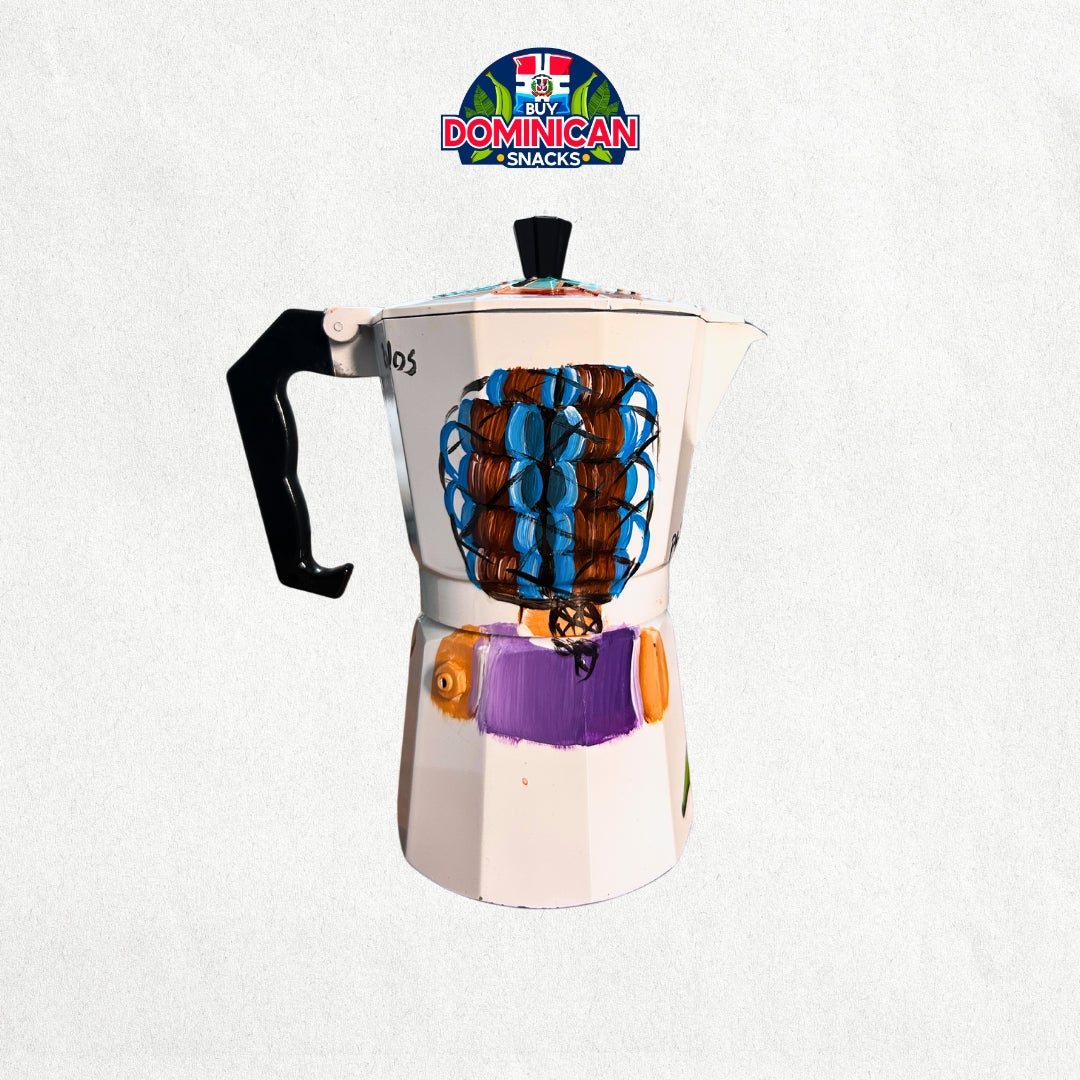 Cafetera de diseño icónico dominicano - 6 tazas