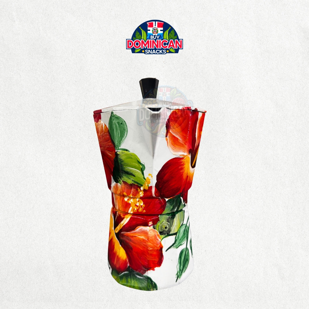 ☕ Cayenne Flower Coffee Pot: Celebrate Dominican Craftsmanship and Charm ☕
