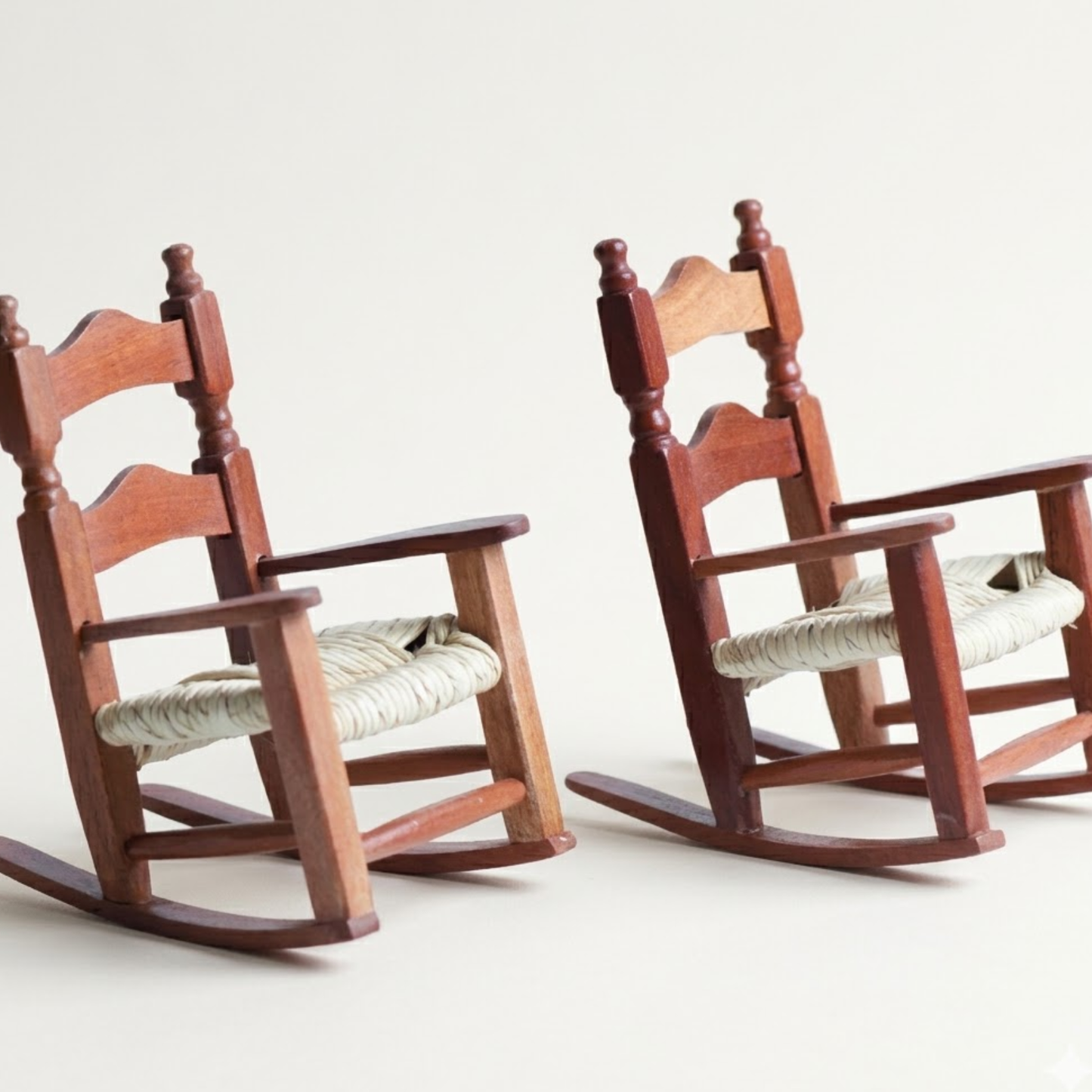 Wood Rocking Chairs Set