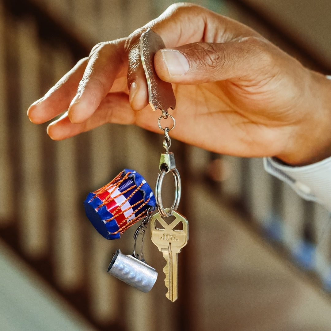 Dominican Tambora & Güira Keychain