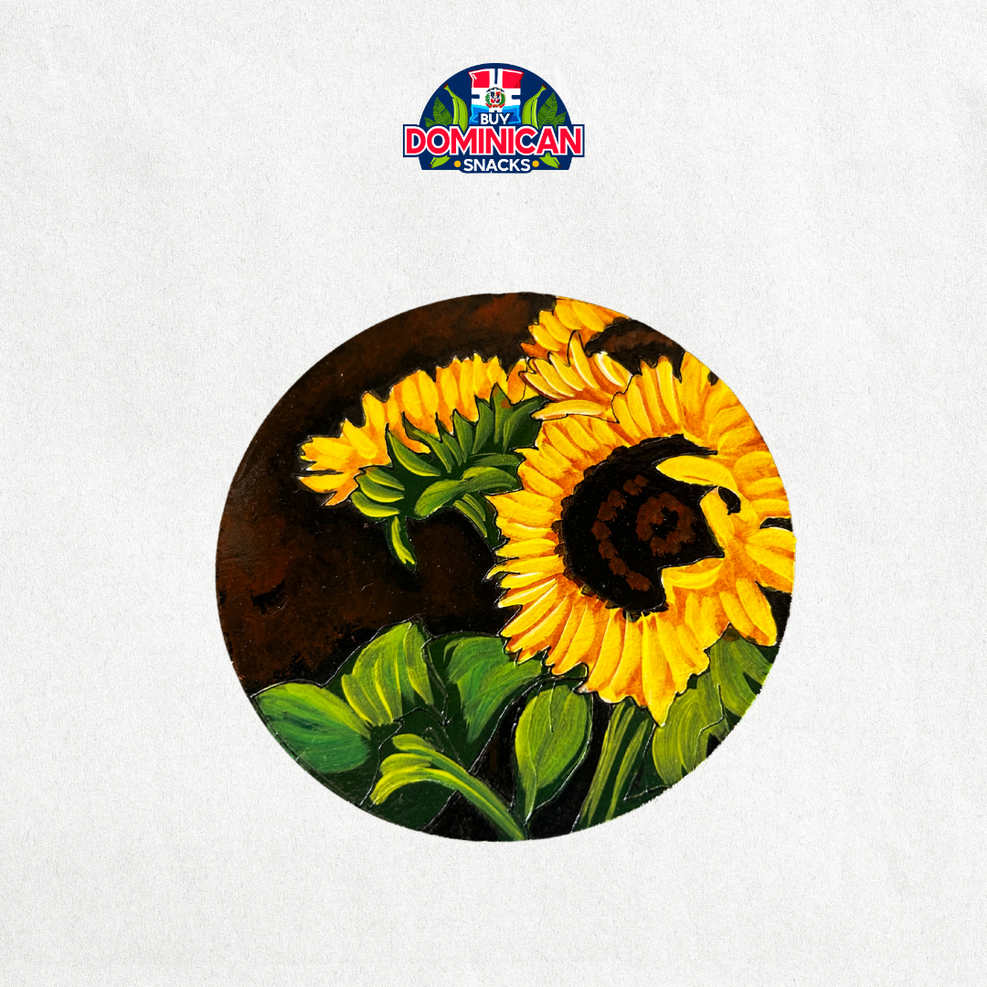 Dominican-Inspired Coasters: Avocado, sunflower, Hibiscus Flower, and Countryside - 6 pcak