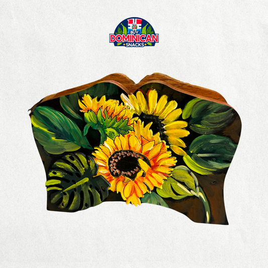 Servilletero dominicano: Flor de girasol