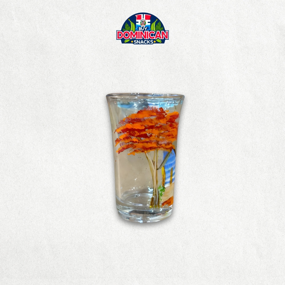 Vaso de chupito extravagante: artesanía dominicana hecha a mano