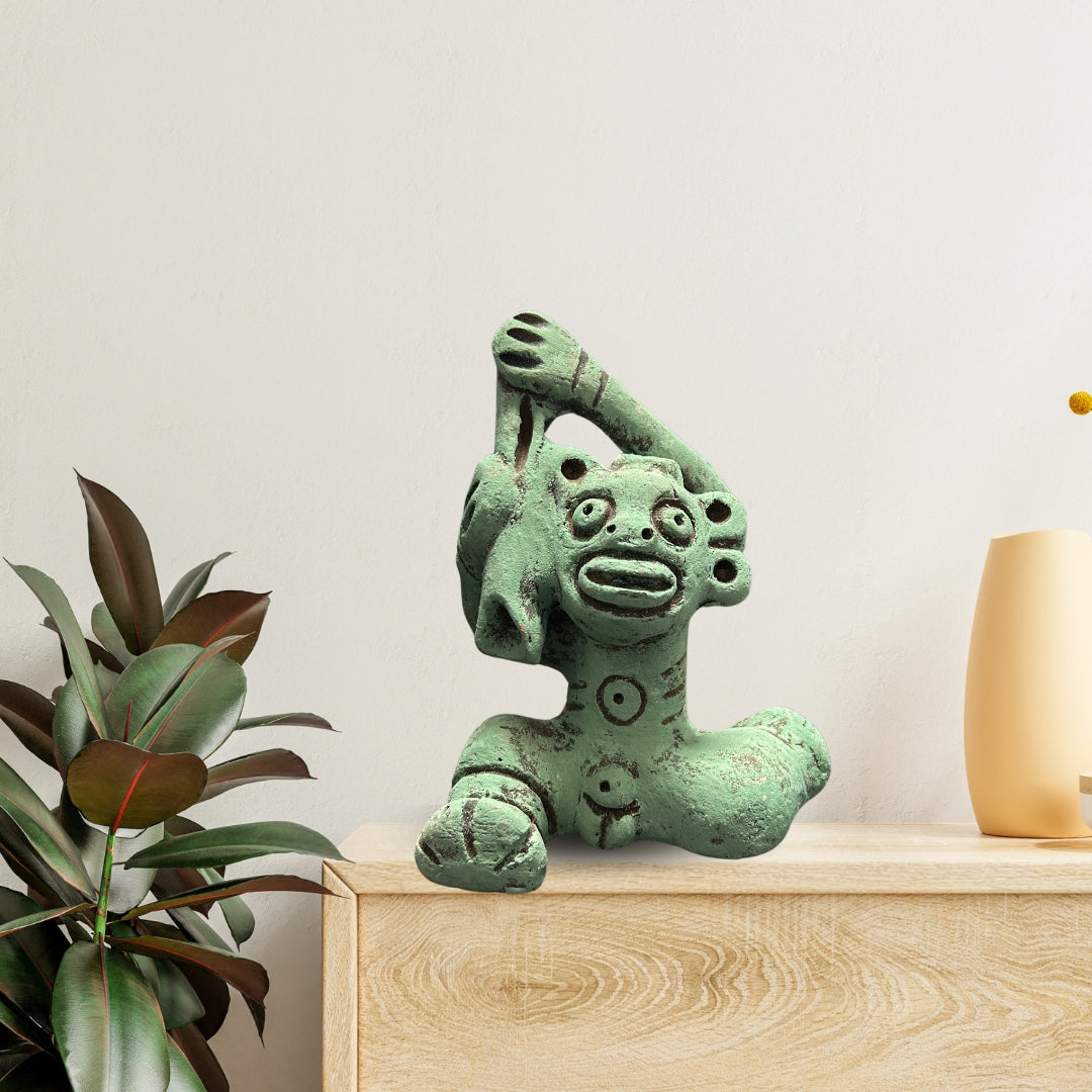 Dios de la fuerza- El Dios Taino de la fuerza y la resiliencia - Escultura Taína hecha a mano