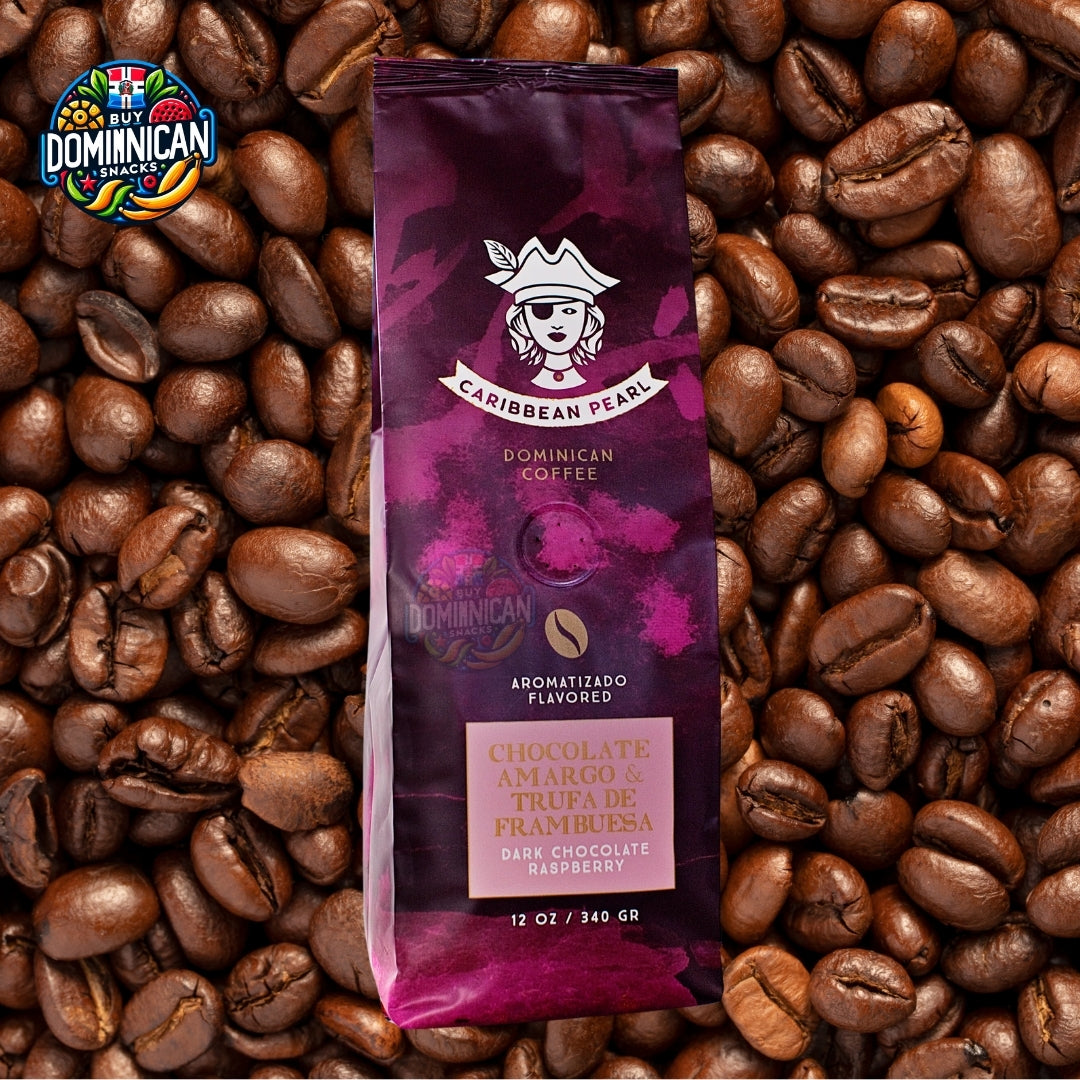 Caribbean Pearl Dark Chocolate Raspberry Coffee - 12oz of 100% Arabica ...