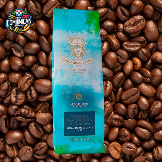 Caribbean Pearl MACADAMIA HAWAIIAN NUT Coffee - 12 oz of 100% Arabica Flavored coffee