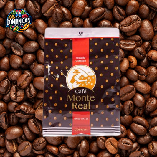 Monte Real Gourmet Arabica Coffee - Dominican Premium ground, roasted  14.1oz.