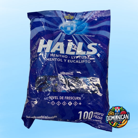 Halls Menthol/Blue mints - 100 UND of minty blast