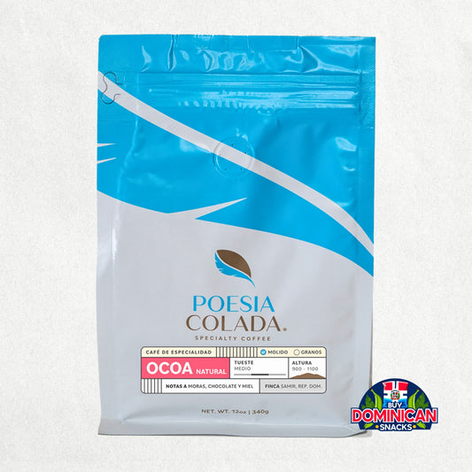Poesía Colada – Dominican Natural Process Coffee from Ocoa | 340g of Bold Dominican Flavor