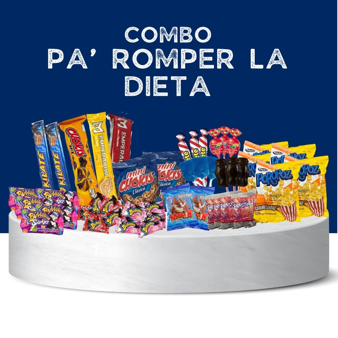 Pa’ Romper la Dieta - 46-Piece Dominican Candy & Cookies Box