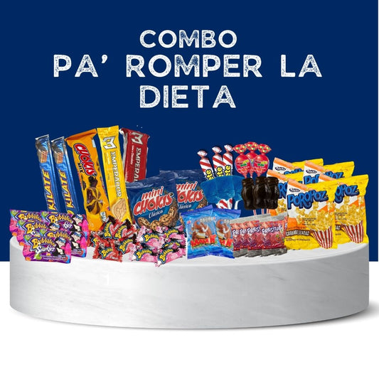 Pa’ Romper la Dieta - 46-Piece Dominican Candy & Cookies Box
