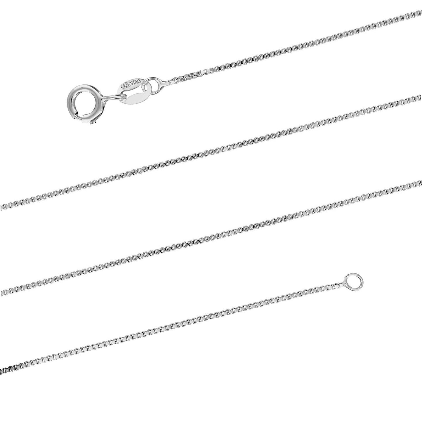 Sterling Silver Natural Larimar Whale Tail Necklace – 925 Silver Rhodium Plated Pendant with 18” Box Chain, Hypoallergenic, Gift Box Included