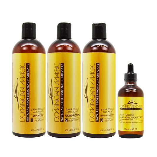 Dominican Botanical Hair Care Set – Anti-Aging & Thinning Support
