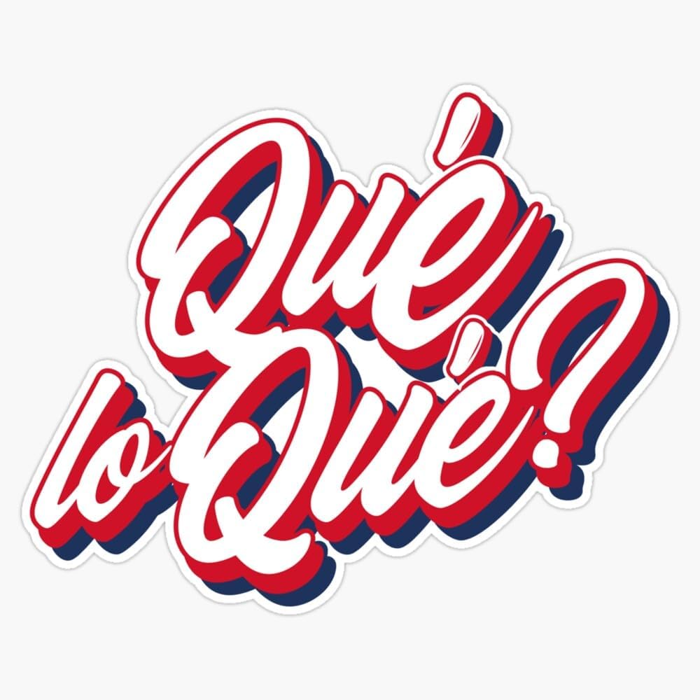 Calcomanía de vinilo para parachoques de 5 pulgadas con la frase "Qué pasa en la jerga de República Dominicana" (V2) 