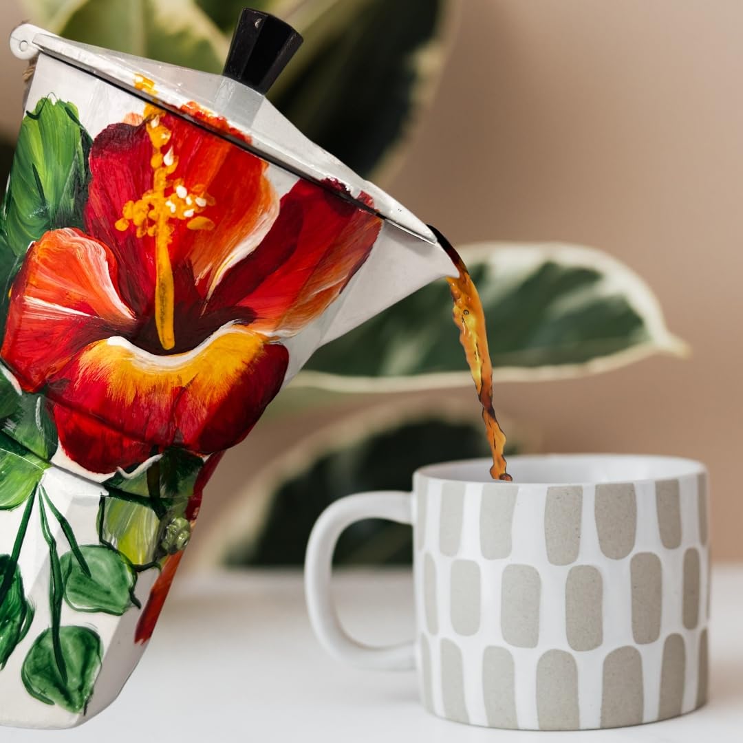 Dominican Coffee Pot – Cayenne Flower | Amazon