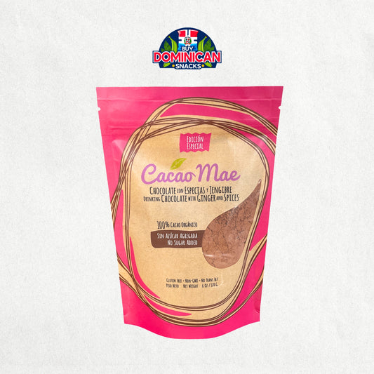Organic Cacao Powder with Ginger & Spices – Special Edition Dominican Chocolate 6oz