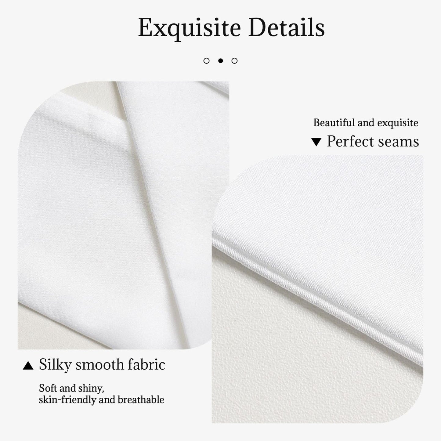 Pañuelo de satén para mujer: pañuelo fino para el asa del bolso y para la cabeza