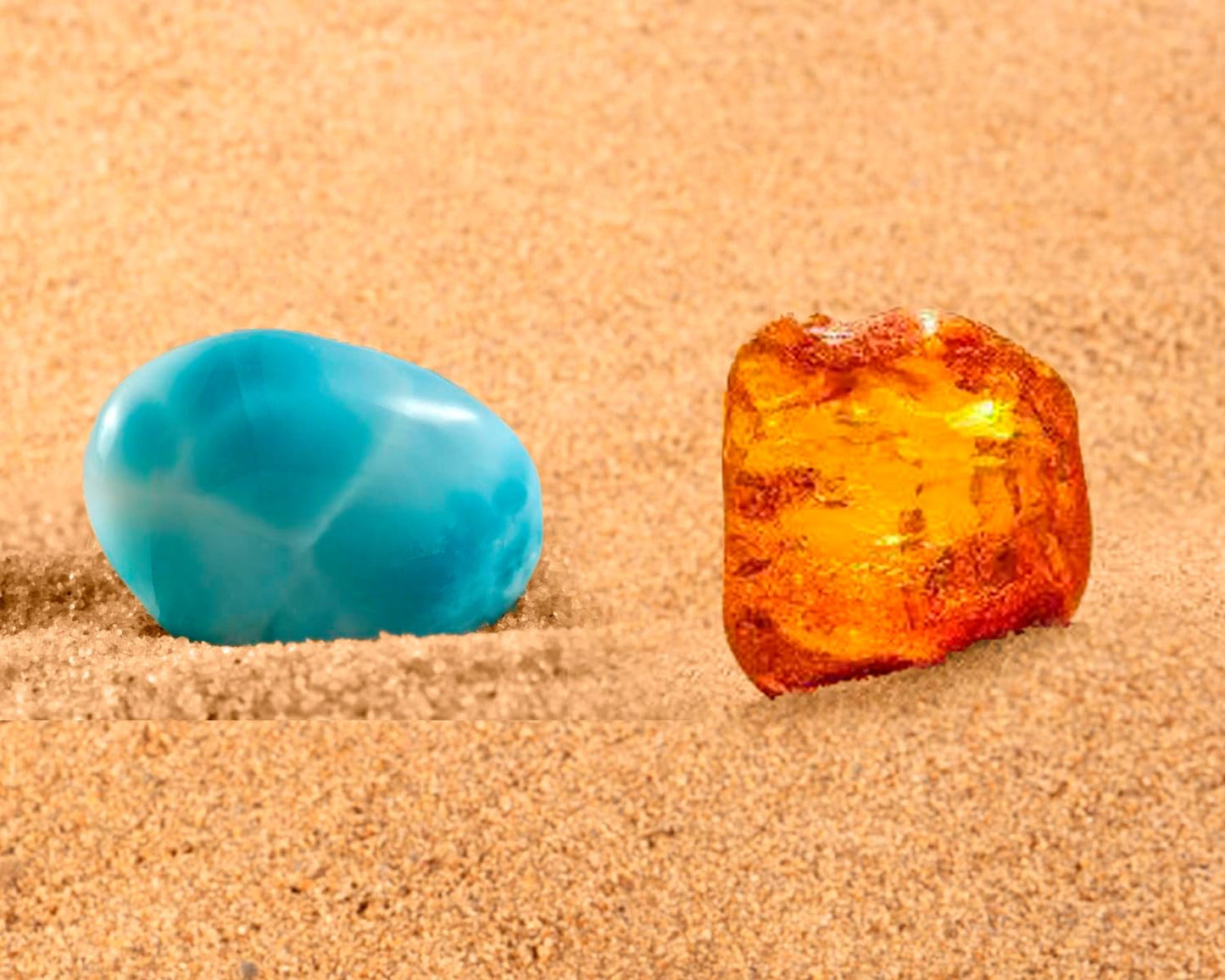 Exclusiva pulsera de plata de ley 925 con larimar natural y ámbar, 20 cm de elegancia artesanal.