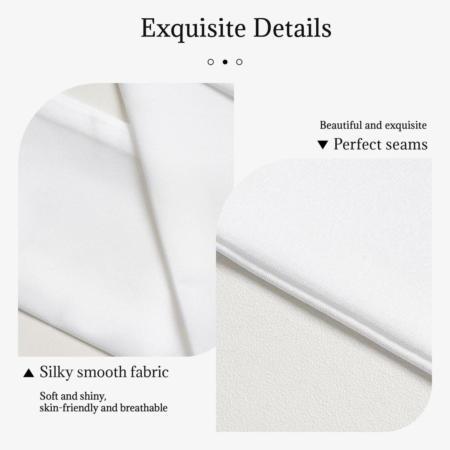 Pañuelo de satén para mujer: pañuelo fino para el asa del bolso y para la cabeza