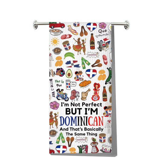 Toalla de cocina con la bandera de República Dominicana 