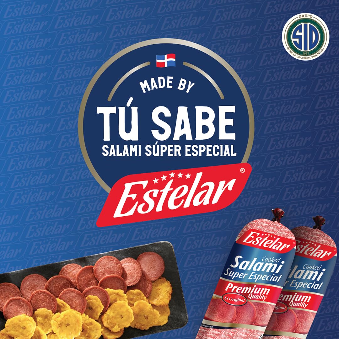 Salami Super Especial Estelar Paquete de 2 (2 lb cada uno) – Auténtico Salami Dominicano 