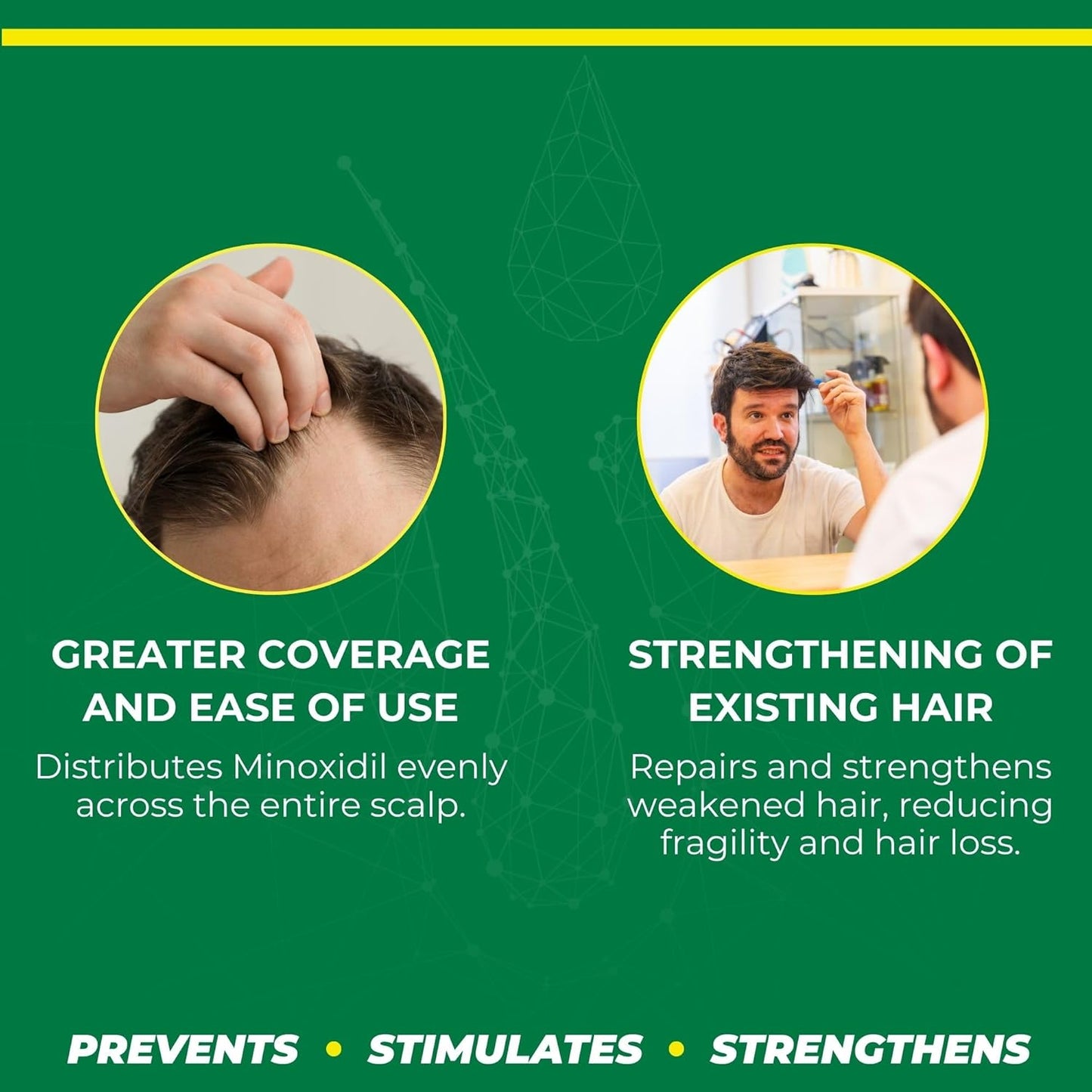 Crece Pelo Minoxidil 2% Sistema de crecimiento del cabello 