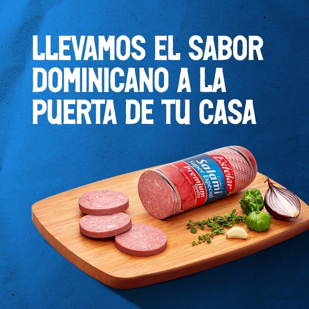 Salami Super Especial Estelar Paquete de 2 (2 lb cada uno) – Auténtico Salami Dominicano 