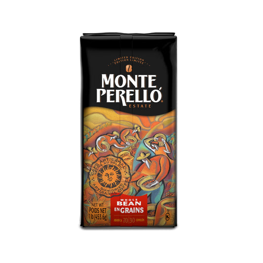 Monte Perelló, Bolsa de 16 oz, Café en Grano, Tueste Medio - Producto de República Dominicana (Paquete de 1) 