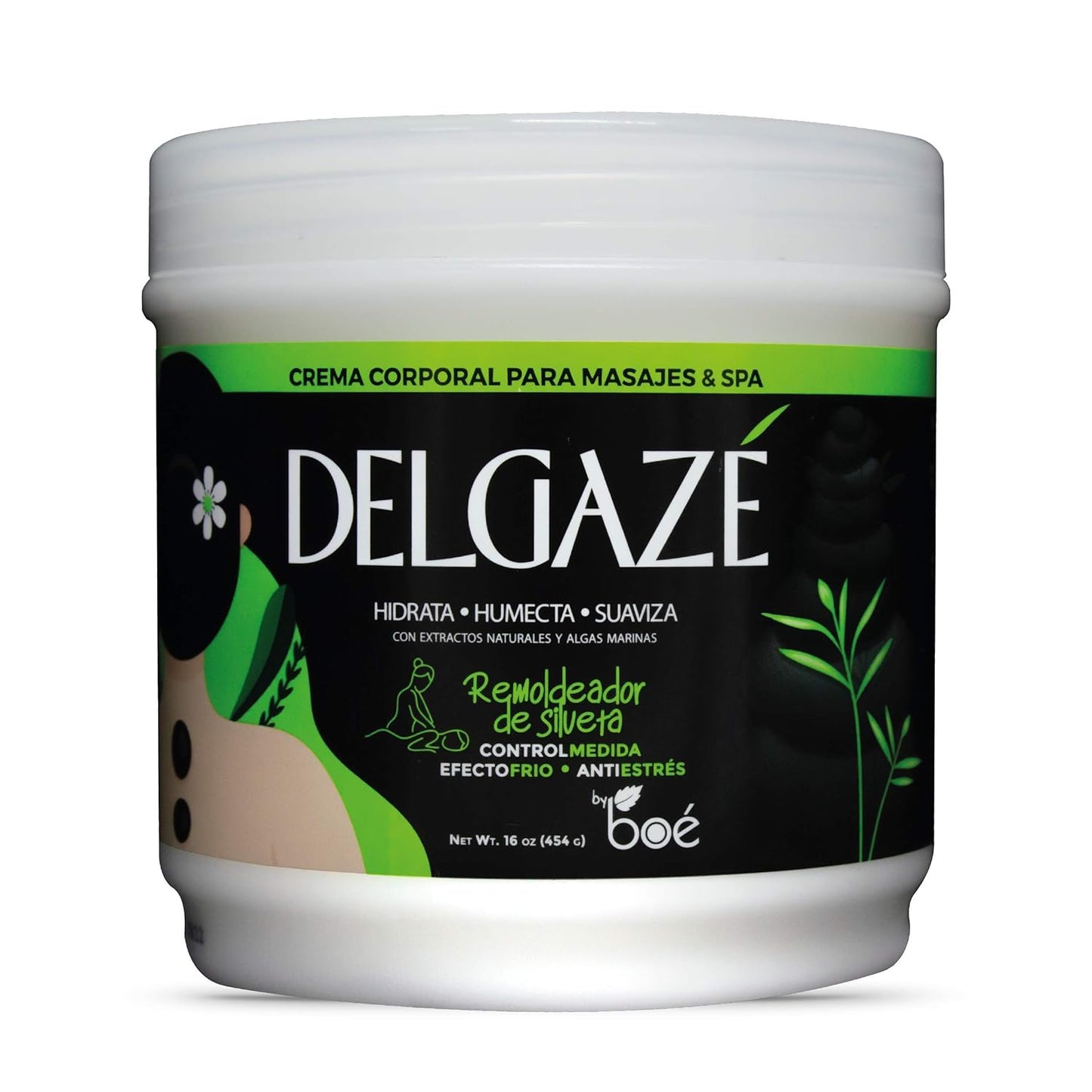 Delgazé Thermoactive Massage Cream with Seaweed – Firming & Hydrating Body Cream 16 oz