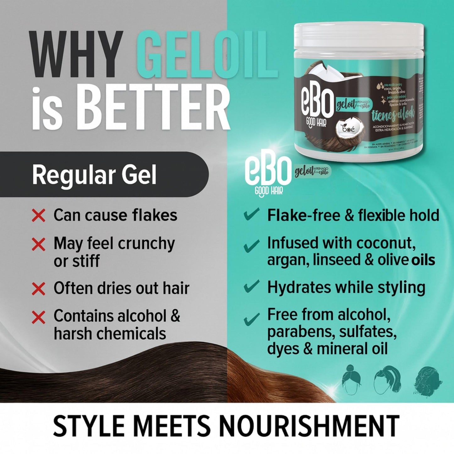 Boe Coesmtics Ebo GelOil - Styling Gel