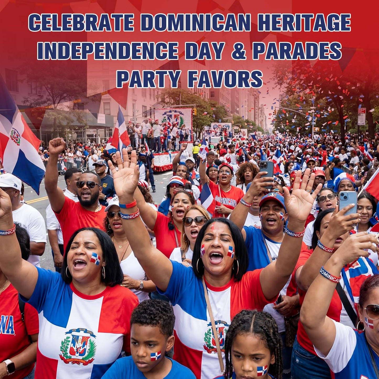 Pulseras de silicona de República Dominicana – 60 pulseras para regalos de fiesta 