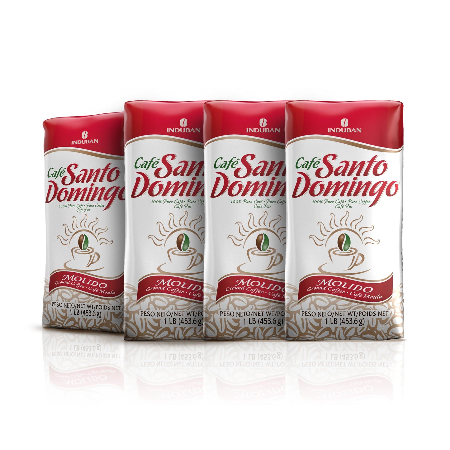 Café Santo Domingo, 16 oz Bag, Ground Coffee, Medium Roast - Product from the Dominican Republic (Pack of 2)