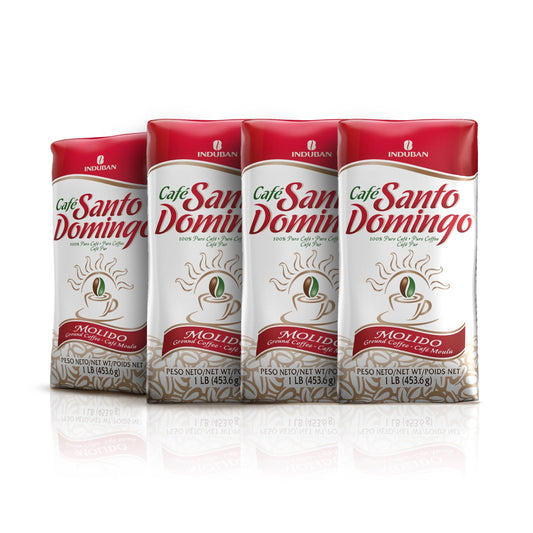 Café Santo Domingo, 16 oz Bag, Ground Coffee, Medium Roast - Product from the Dominican Republic (Pack of 2)