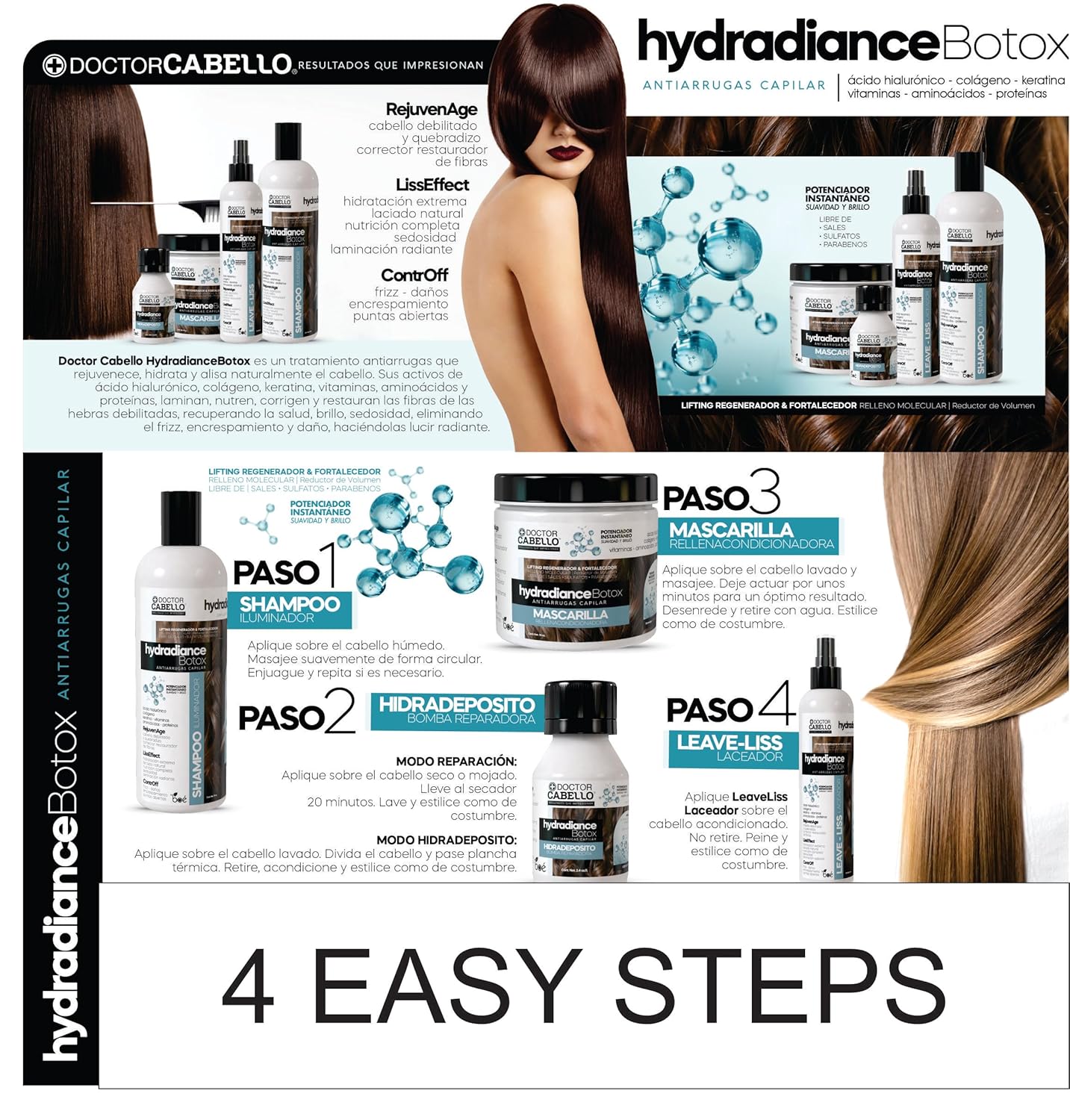 DOCTOR CABELLO HYDRADIANCE KIT 4/1